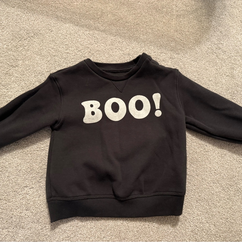 LC Lauren Conrad Black 'Boo!' Kids Sweatshirt